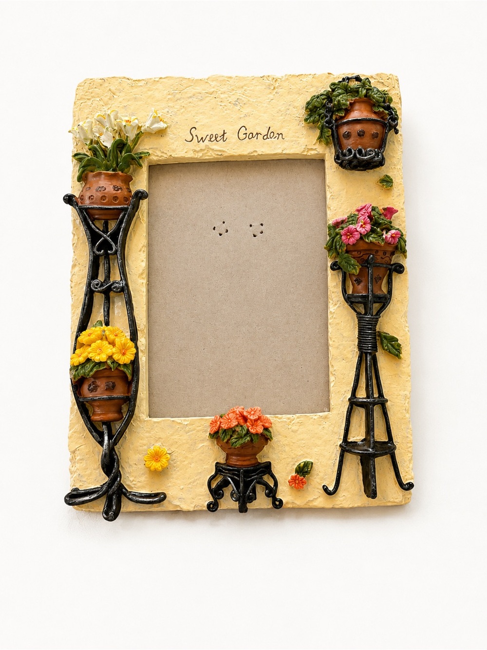 Sweet Garden Yellow Floral Photo Frame by